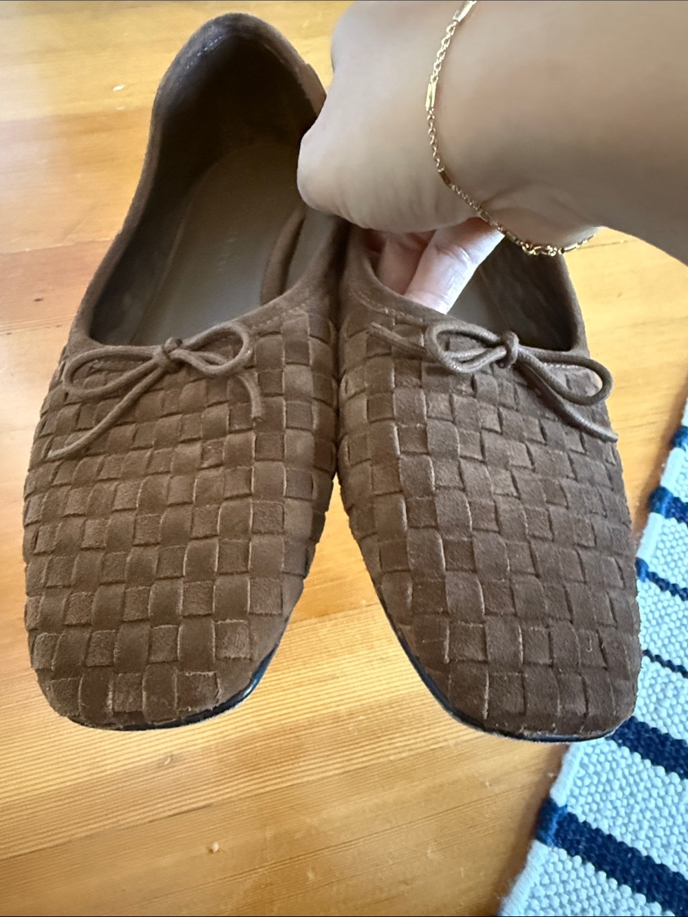 Freda Salvador - Jada Square Toe Ballet Flats- size 9, Brown Suede - Picture 4 of 6